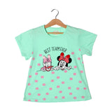 SEA GREEN BEST TEAM EVER HALF SLEEVE T-SHIRT