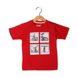 RED BICYCLE PRINTED T-SHIRT FOR BOYS