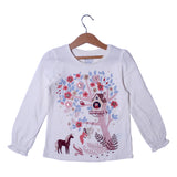 NEW WHITE TREE HOUSE PRINTED FULL SLEEVES T-SHIRT