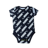 BLUE & WHITE BIG LEOPARD PRINTED HALF BODY ROMPER
