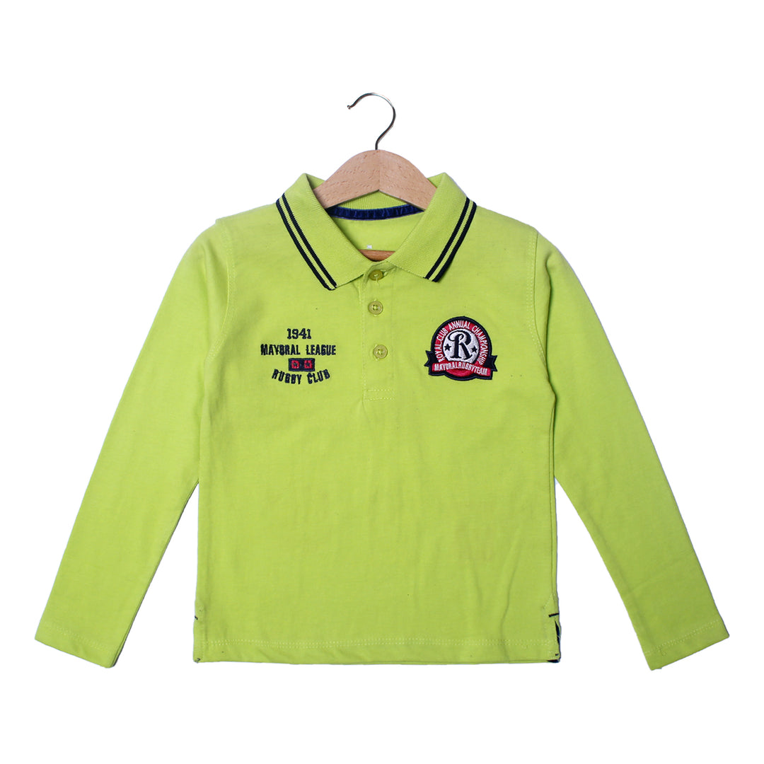 NEW GREEN POLO 1941 PRINTED FULL SLEEVES T-SHIRT