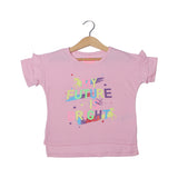 NEW PINK MY FUTURE IS BRIGHT PRINTED T-SHIRT TOP FOR GIRLS