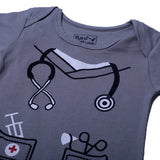 NEW MULTI COLOR STETHOSCOPE PRINTED ROMPERS