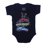 NEW MULTI COLOR VROOM CARS PRINTED ROMPERS