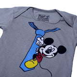 NEW MULTI COLOR MICKEY WITH TIE PRINTED ROMPERS