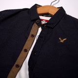 NEW PURPLE STRIPES FULL SLEEVES CASUAL SHIRT FOR BOYS