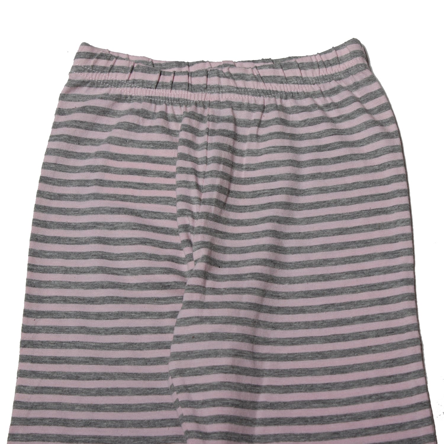 NEW BABY PINK WITH GREY STRIPES PAJAMA FOR GIRLS