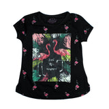 Black Flamingo Printed T-Shirt - Expo City