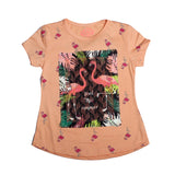 Peach Flamingo  Printed T-Shirt - Expo City