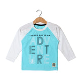 NEW SKY BLUE WITH WHITE SLEEVES ADVENTURE FULL SLEEVE T-SHIRT