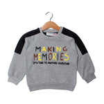 Load image into Gallery viewer, NEW GREY WITH CHARCOAL MAKING MEMORIES SWEATSHIRT

