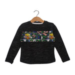 Load image into Gallery viewer, NEW BLACK CARTOON PRINTED FULL SLEEVE T-SHIRT
