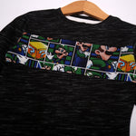 Load image into Gallery viewer, NEW BLACK CARTOON PRINTED FULL SLEEVE T-SHIRT
