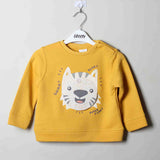 Flip On Printed Mustard  Sweatshirts