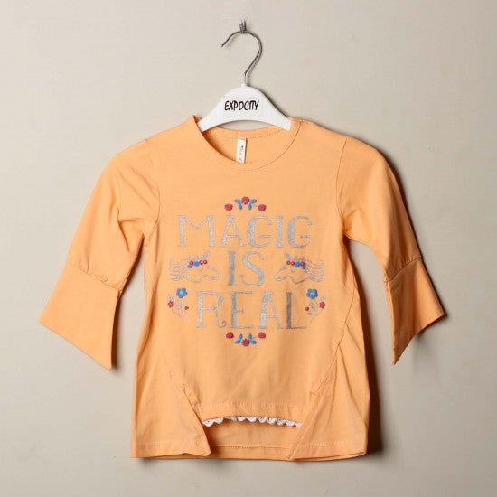 PEACH MAGIC IS REAL FULL SLEEVES T-SHIRTS