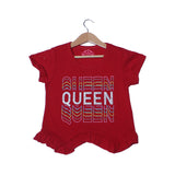 NEW RED QUEEN PRINTED T-SHIRT TOP FOR GIRLS