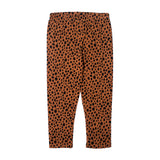 NEW BROWN WITH BLACK DOTS PRINTED TIGHTS FOR GIRLS