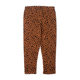 NEW BROWN WITH BLACK DOTS PRINTED TIGHTS FOR GIRLS