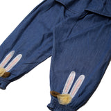 NEW DARK BLUE SKIRT STYLE BUNNY PRINTED PAJAMA
