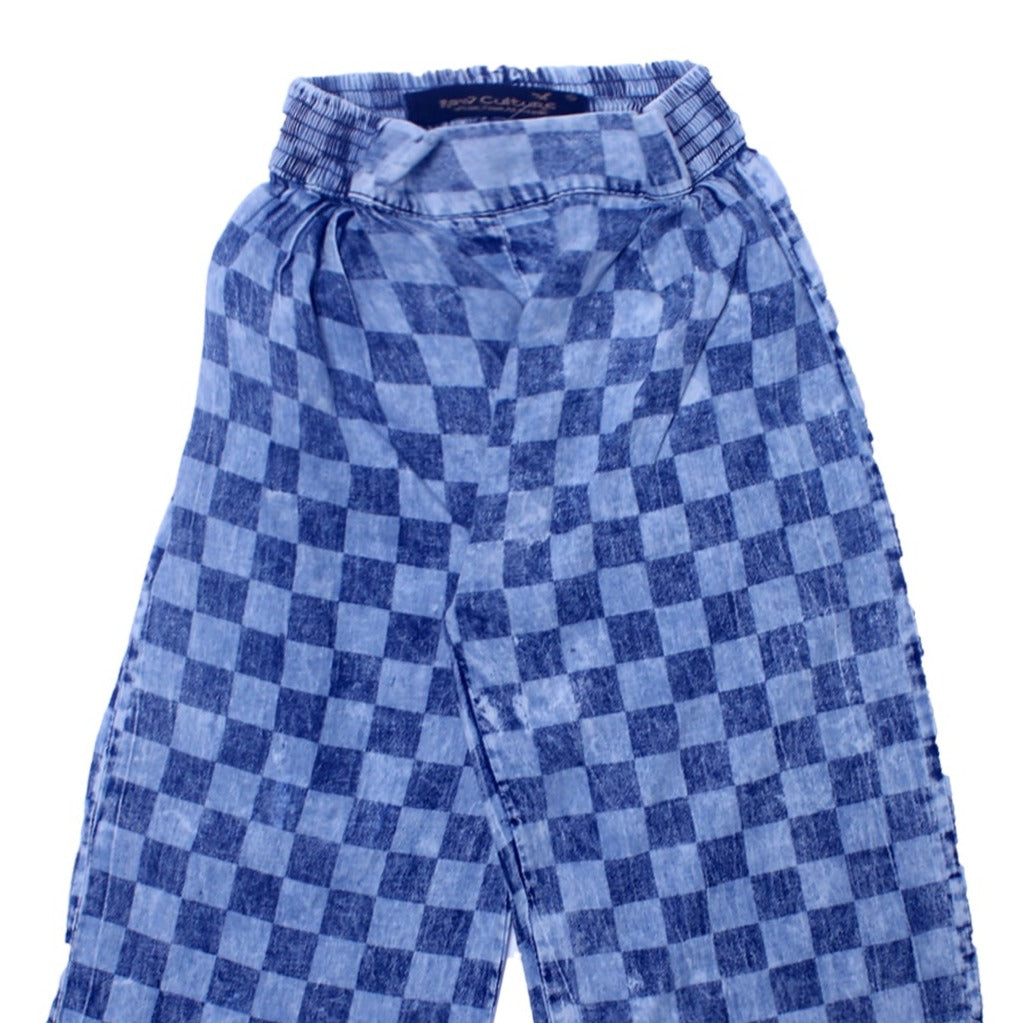 NEW BLUE CHECKERED COTTON PAJAMA