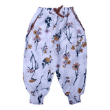 NEW WHITE PINK & YELLOW FLOWERS PRINTED COTTON PAJAMA