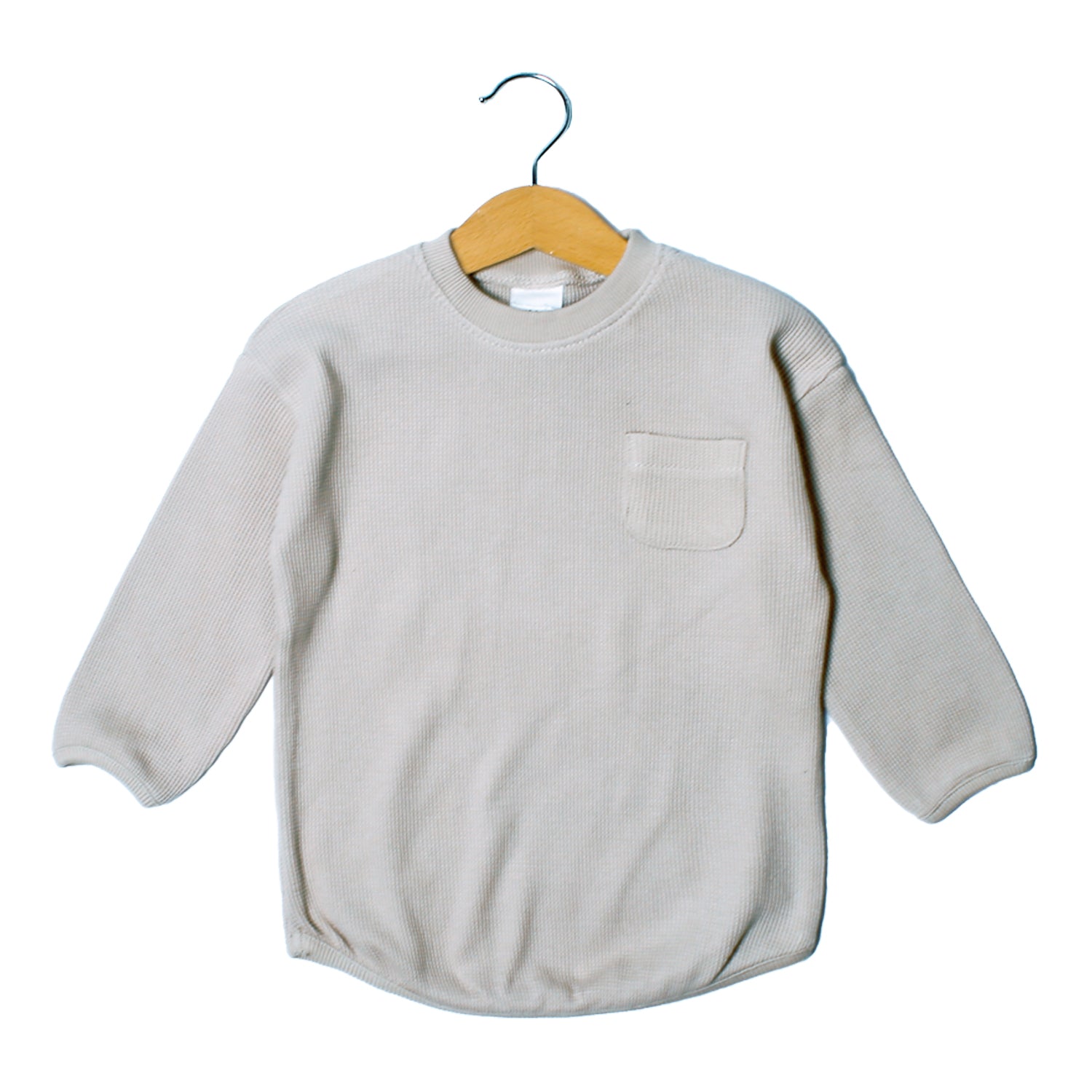 NEW OFF WHITE WITH POCKET THERMAL SWEATSHIRT