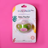 Cuddles Baby Pacifier With Protective Cap Light Green