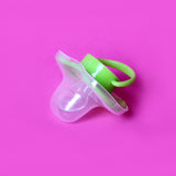 Cuddles Baby Pacifier With Protective Cap Light Green