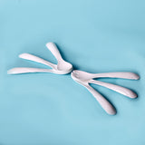 Cuddles White Pack of 3 Spoon & Fork Set