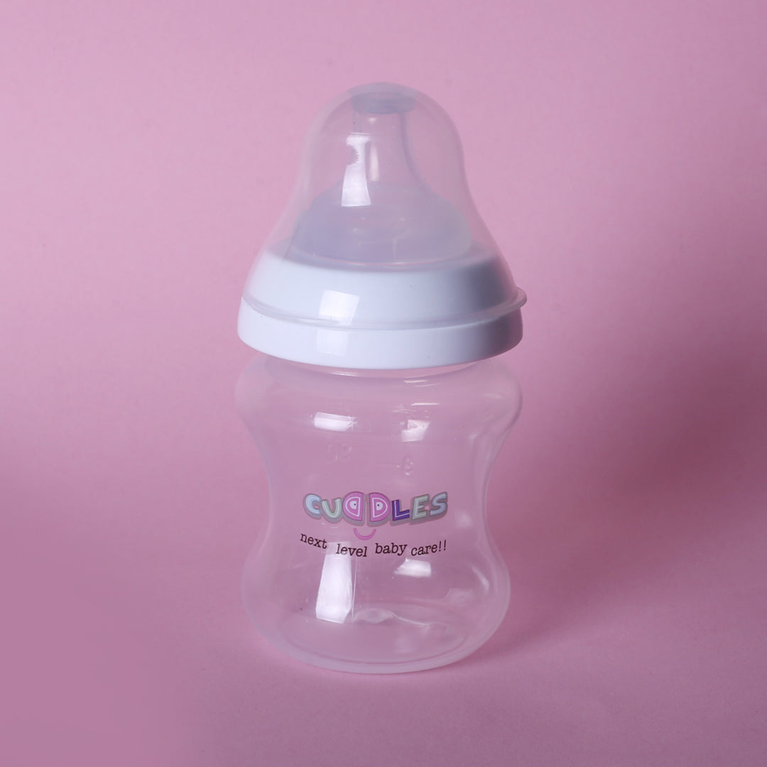 Cuddles 150 ml/4oz | Baby Feeding Bottle | TRANSPARENT