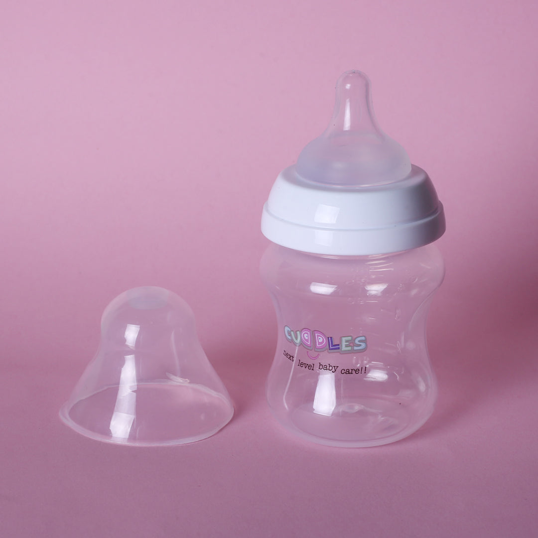 Cuddles 150 ml/4oz | Baby Feeding Bottle | TRANSPARENT