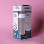 Load image into Gallery viewer, Cuddles Essential Feeding Bottle | 260ml | 90z White Pink &amp; Blue
