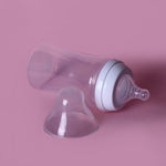 Load image into Gallery viewer, Cuddles Essential Feeding Bottle | 260ml | 90z White Pink &amp; Blue
