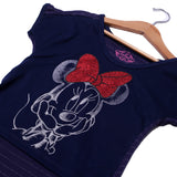 NEW NAVY BLUE MINNIE MOUSE PRINTED TOP T-SHIRT FOR GIRLS