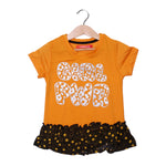 Load image into Gallery viewer, NEW ORANGE GIRL PWR PRINTED TOP T-SHIRT FOR GIRLS
