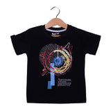 NEW BLACK DESIGN PRINTED HALF SLEEVES T-SHIRT