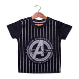NEW CHARCOAL GREY THE AVENGERS PRINTED HALF SLEEVES T-SHIRT