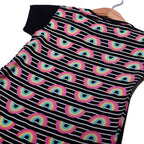 NEW BLACK RAINBOW PRINTED T-SHIRT TOP FOR GIRLS