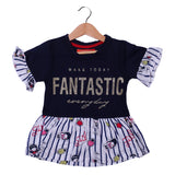 NEW NAVY BLUE FANTASTIC PRINTED T-SHIRT TOP FOR GIRLS