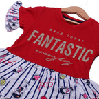 NEW RED FANTASTIC PRINTED T-SHIRT TOP FOR GIRLS