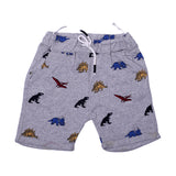 NEW LIGHT GREY WITH DINO PRINTED SHORTS
