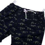 NEW NAVY BLUE WITH DINO SKELETON PRINTED SHORTS