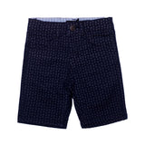 NEW BLUE COTTON SMALL LEAF PRINTED SHORTS 12
