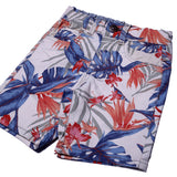 NEW WHITE COTTON BIG LEAVES PRINTED SHORTS 09