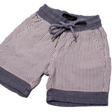 NEW CREAM & GREY WITH BROWN STRIPES SHORTS 23