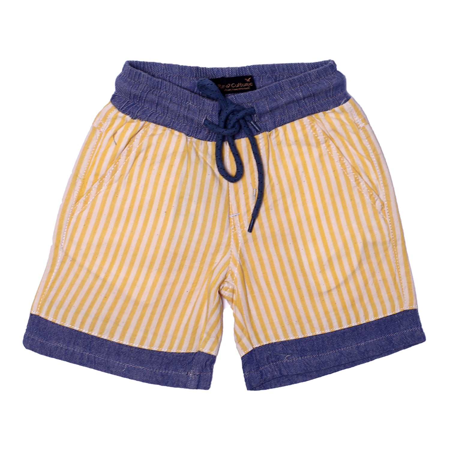 NEW YELLOW & BLUE WITH YELLOW STRIPES SHORTS 27 Main image