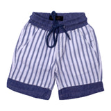 NEW WHITE WITH BLUE STRIPES SHORTS 29