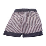 Load image into Gallery viewer, NEW CREAM &amp; GREY WITH MAROON STRIPES SHORTS 25
