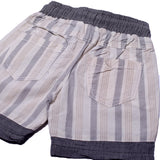 NEW WHITE & GREY WITH GREY STRIPES SHORTS 24