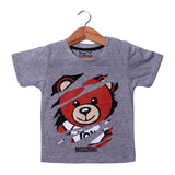 NEW GREY BEAR PRINTED HALF SLEEVES T-SHIRT